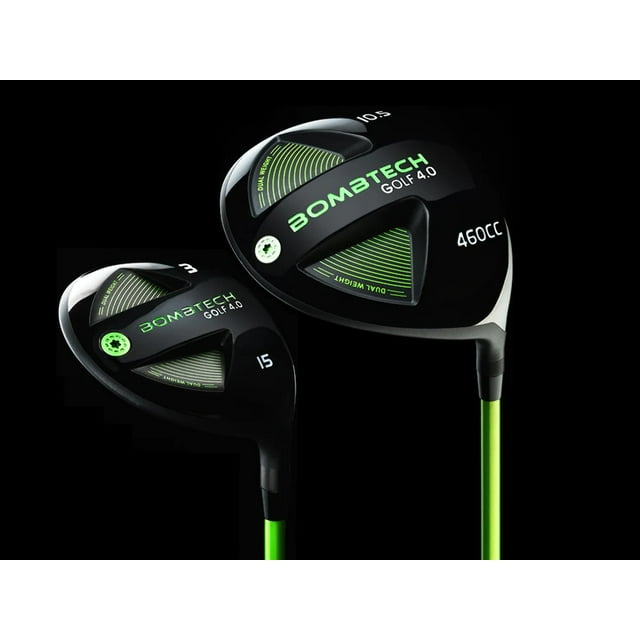 New Upgraded! BombTech Golf 4.0 Driver and 3 Wood Bundle