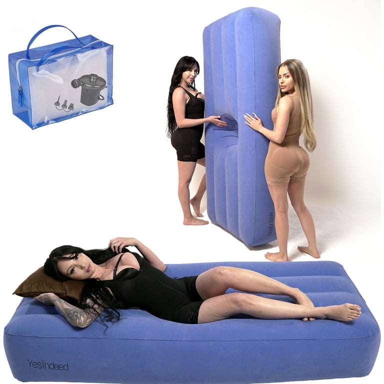  Slown BBL Chair - Inflatable BBL Mattress with Hole After  Surgery for Butt Sleeping, Brazilian Butt Lift Recovery, BBL Chair Hole  with Built-in Electric Air Pump, Neck Pillow and Urination Device 