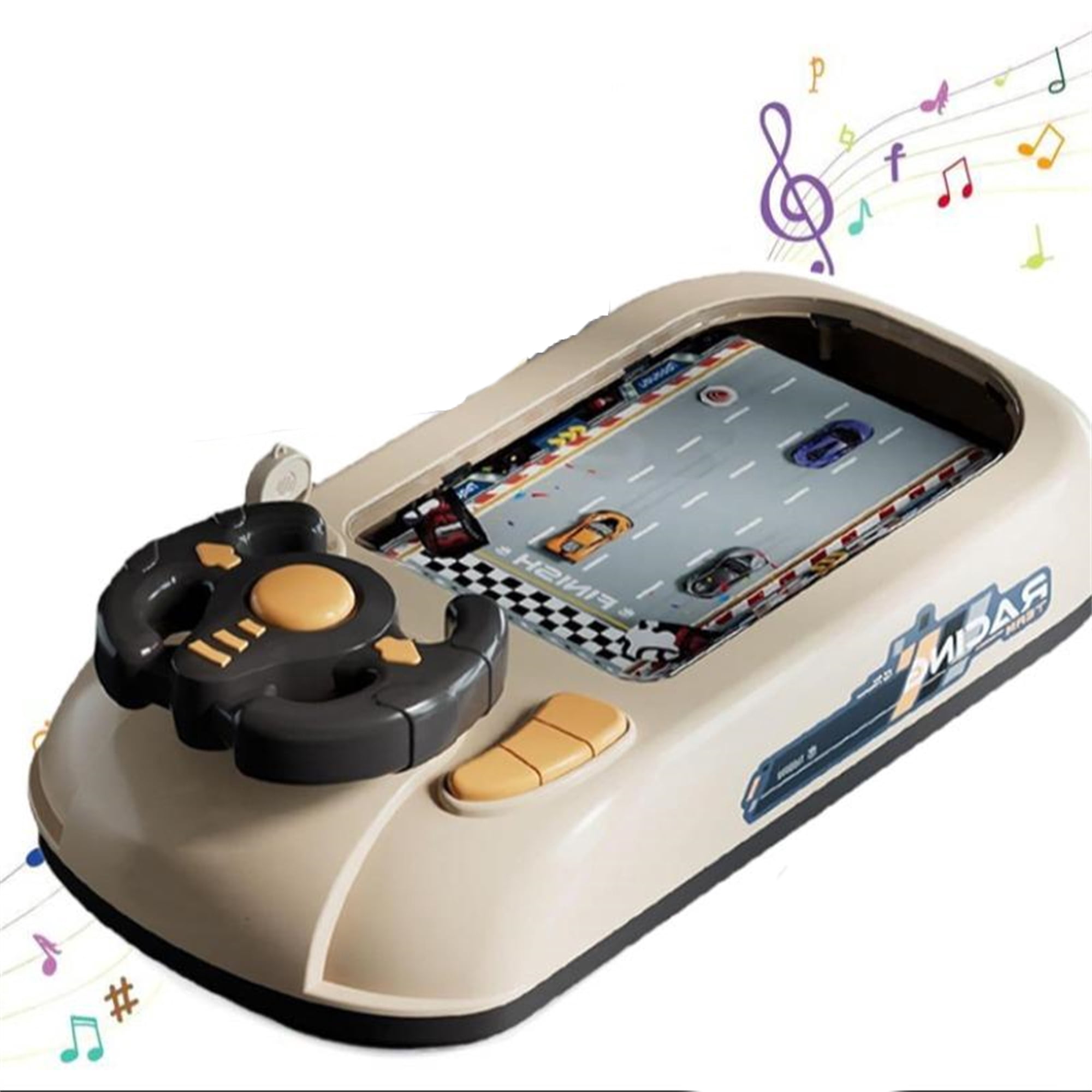 Learning Racing Game New Upgraded Car Racing Adventure with Steering Wheel, Simulated ...