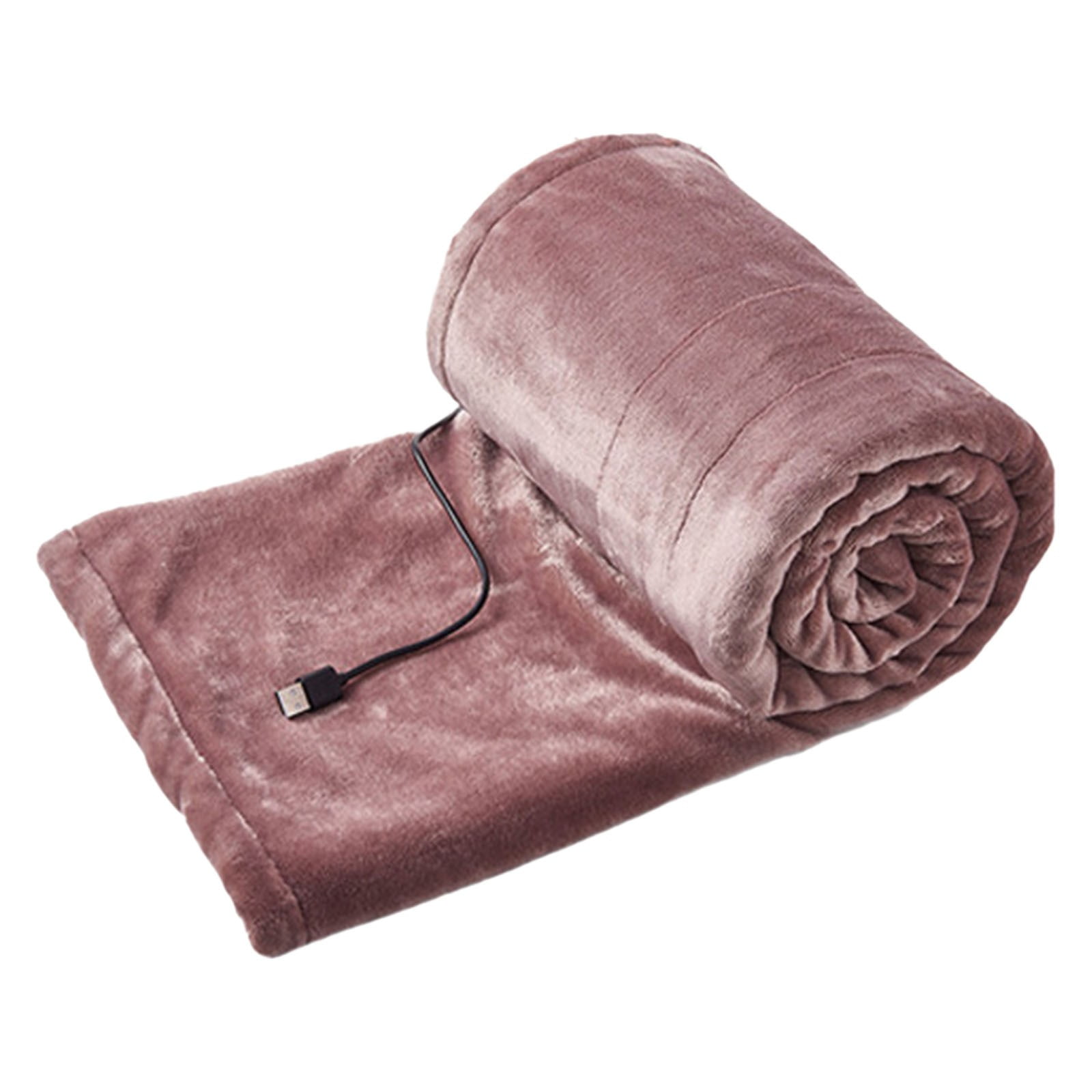 New Upgraded Heated Blanket Battery Operated Portable Flannel Heating Blanket - Electric USB Throw Washable Heated Blanket Cordless for Camping Winter 39.4"x31.5"