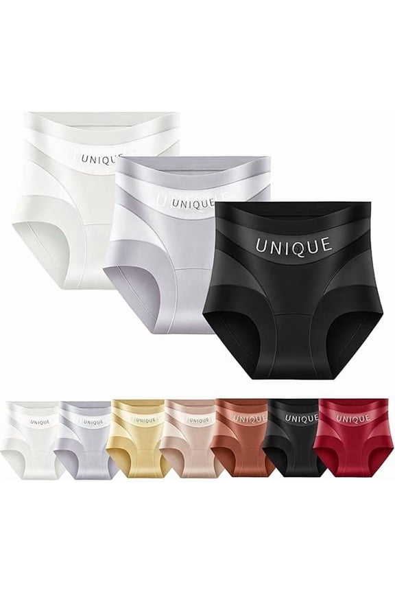 New Upgraded Unique Underwear, High-Waist Tummy Control Panties, Seamless Shaping Underwear for Women(Set E-3pcs,Medium)