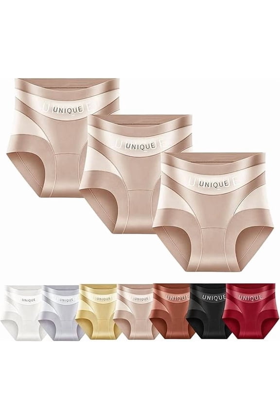 New Upgraded Unique Underwear, High-Waist Tummy Control Panties, Seamless Shaping Underwear for Women(Set I-3pcs,XX-Large)