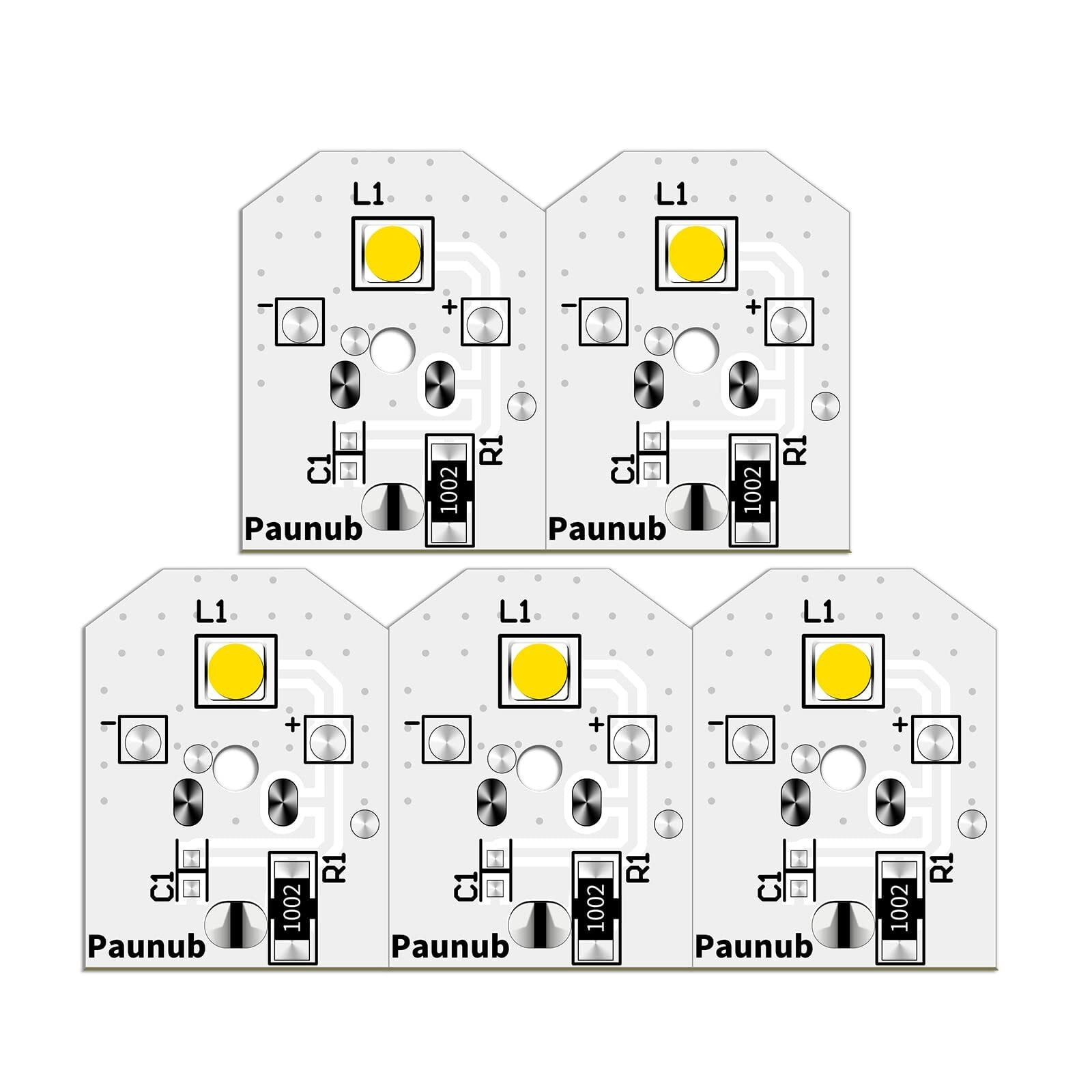 New Upgraded WR55X11132 Refrigerator Bulb Light Replacement Led Compatible WR55X25754 WR55X26486 WR55X30602 EAP12172918 4590213 AP6261806 PS12172918, No-Include Plastic Cover, Waterproof, 5PCS in One