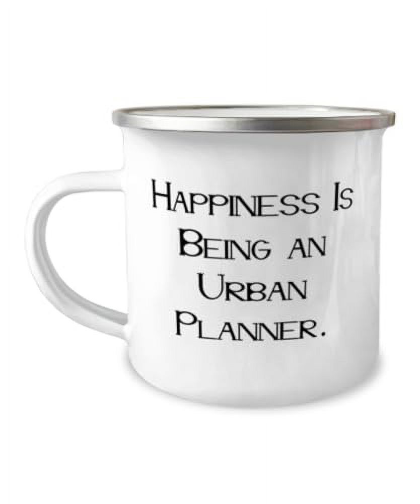 New Urban planner Gifts, Happiness, Brilliant Birthday 12oz Camper Mug
