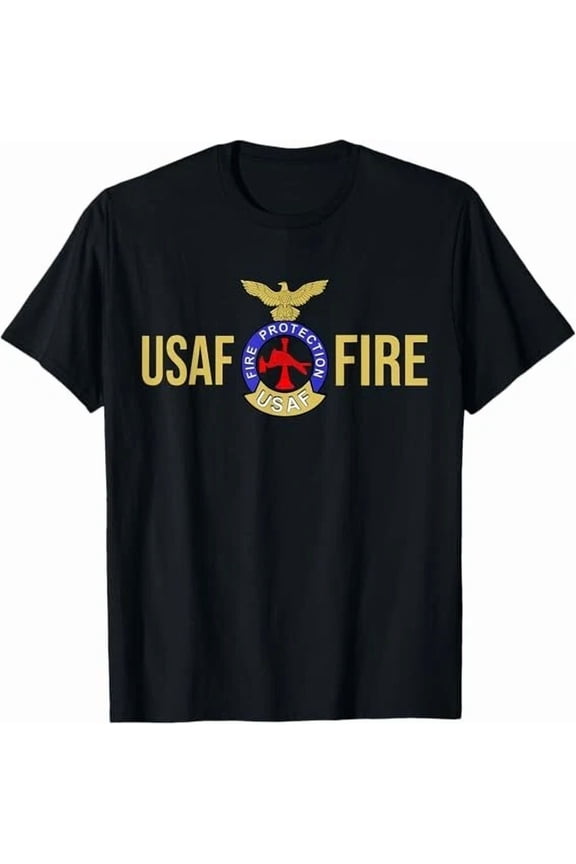 New! Us Air Force Usaf Fire Protection Rescue Hazmat Tee T-Shirt S-3Xl