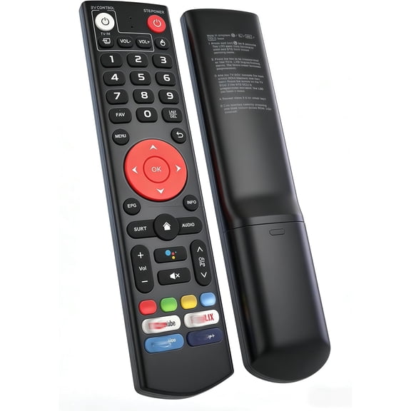 New V3 Plus/Pro Voice Remote Control Replacement Bluetooth Voice Remote Control for vSeeBox V3 Plus/Pro Models - Programmable Bluetooth Remote Compatible with vSeeBox TV Box