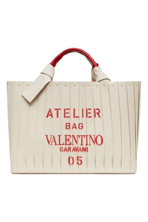 New VALENTINO GARAVANI Large 05 Plisse Edition Sac Atelier Tote Bag