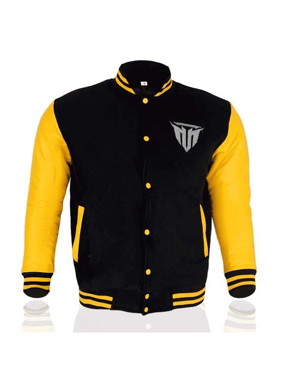 New Varsity Baseball Leather MT Jacket Sleeves | Men Women Wool Leather Jacket