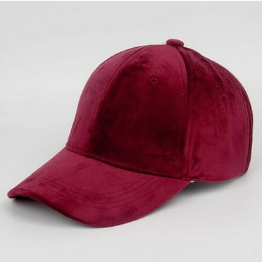New Velvet Baseball Cap for Women Men Crushed Plain Dad Hat Sports Cap Hip Hop Hats Unstructured 1 Hat