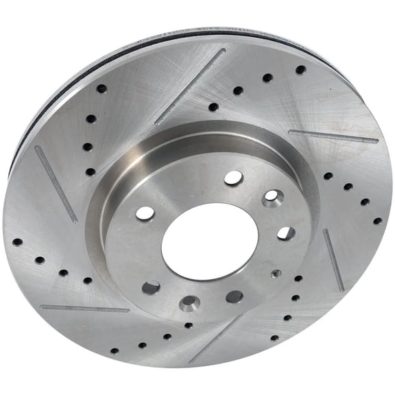 New Vented Brake Disc Compatible With Ford Lincoln Mazda MKZ Hybrid 4 Cyl 2.5L Fusion Sport 6 Cyl 3.5L Fusion SE 4 2.3L 6 GT 2.3L 2006-2013 By 42151 54142 145668 492745