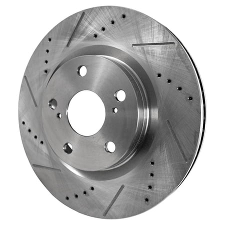 New Vented Brake Disc Compatible With Toyota Avalon Touring 6 Cyl 3.5L RAV4 Base 4 Cyl 2.4L Avalon XLE Plus 6 Cyl 3.5L Camry XSE 4 Cyl 2.5L 2006-2018 By 31434 31551 44582 44748