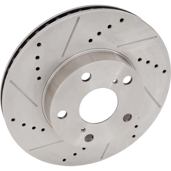 New Vented Brake Disc Compatible With Toyota Tacoma Base 4 Cyl 2.7L Tacoma X-Runner 6 Cyl 4.0L Tacoma Pre Runner 6 Cyl 4.0L 2005-2015 By 31428 44586 60405 900358 60076133 44586G