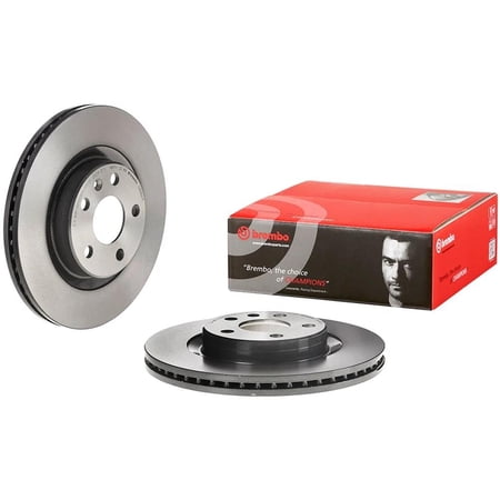 Front Brake Disc Compatible with 2019-2022 Volvo XC40 T4 Momentum 2.0L (19-22) T4 R-Design 2.0L (19-22) T5 Inscription T5 Momentum Plain Surface 5-Lug Cast Iron B4204T 31471414