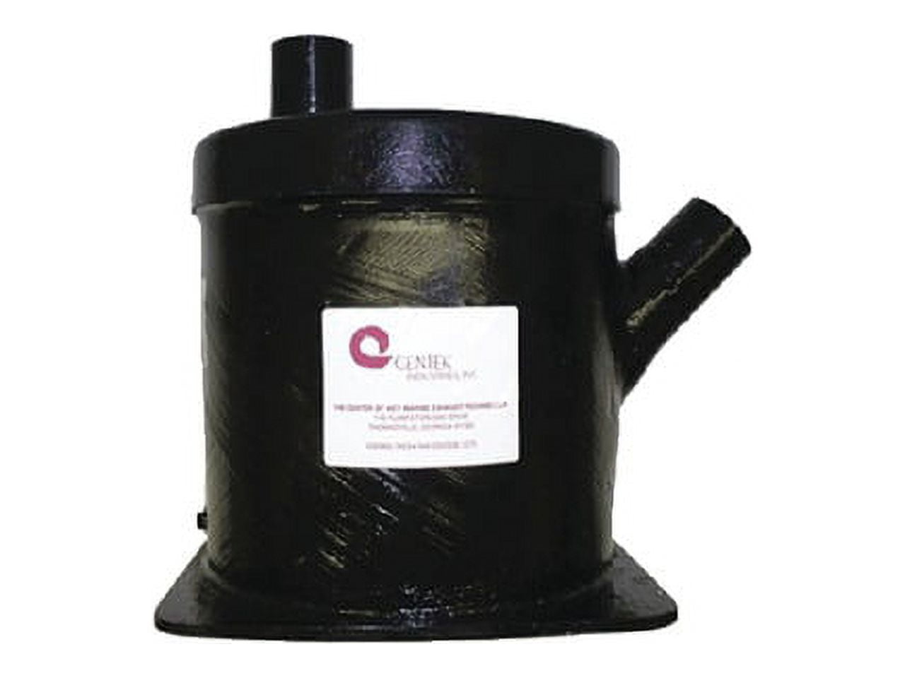 New Vernalift Wet Marine Exhaust Muffler centek 1500107 Ports 2" Height