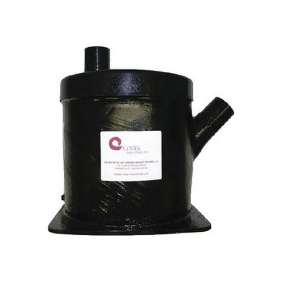 New Vernalift Wet Marine Exhaust Muffler centek 1500107 Ports 2" Height 10-5/32" Base 10-1/2"