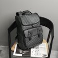 thumbnail image 1 of New Versatile Large Capacity Casual Backpack Fashion Korean Connector Computer File Schoolbag,Large Plaid Flower, 1 of 2