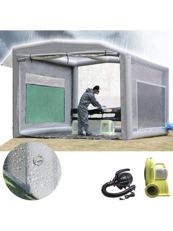 New Version Sewinfla Airtight Waterproof Paint Booth Durable Portable Paint Booth for Overspray Problem
