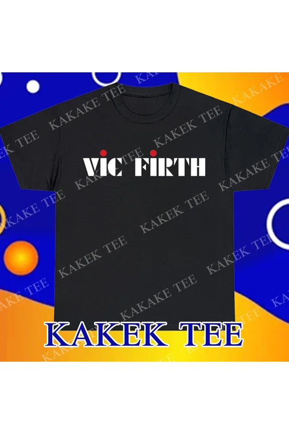 New Vic Firth Company Logo T-Shirt Funny Size S to 5XL