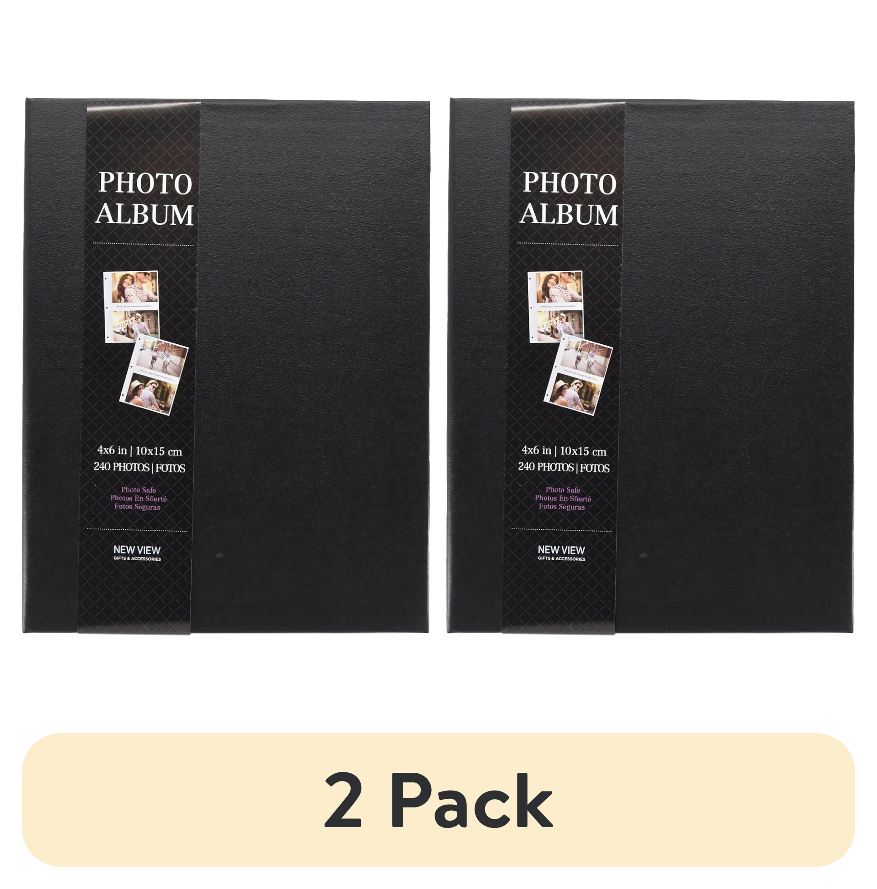 Black Linen 8x10 Dust Resistant Photo Album, Holds 240 Photos