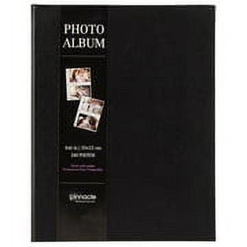11x14 Photo Album Holds 64 Photos, Linen Cover Art Portfolio 11x14, Photo  black