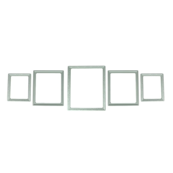New View Gifts & Accessories White Beveled Wood Look 5 Piece Gallery Wall Photo Frame Set