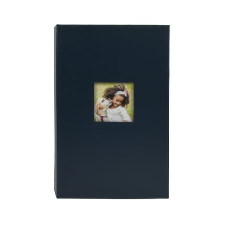 New View Gifts Blue Photo Album, Hardcover with Slip-In Pockets - Holds 420 4"x6" Photographs