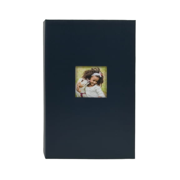 New View Gifts Blue Photo Album, Hardcover with Slip-In Pockets - Holds 420 4"x6" Photographs