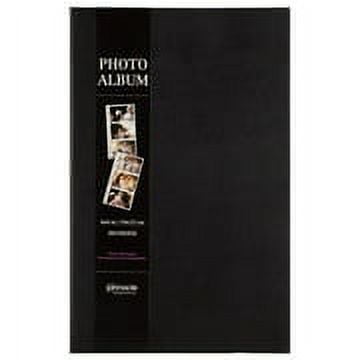 Pinnacle Classic Photo Album, Holds 3 Photos per Page - Black - 4 x 6 in
