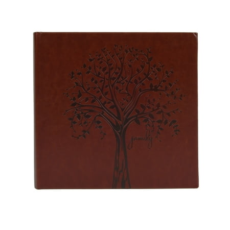 New View Gifts Faux Leather Family Tree Embossed Photo Album, Holds 120 Pages for 4"x6" Photographs
