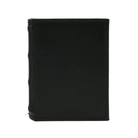 New View Gifts Faux Leather Mini Photo Album-Black