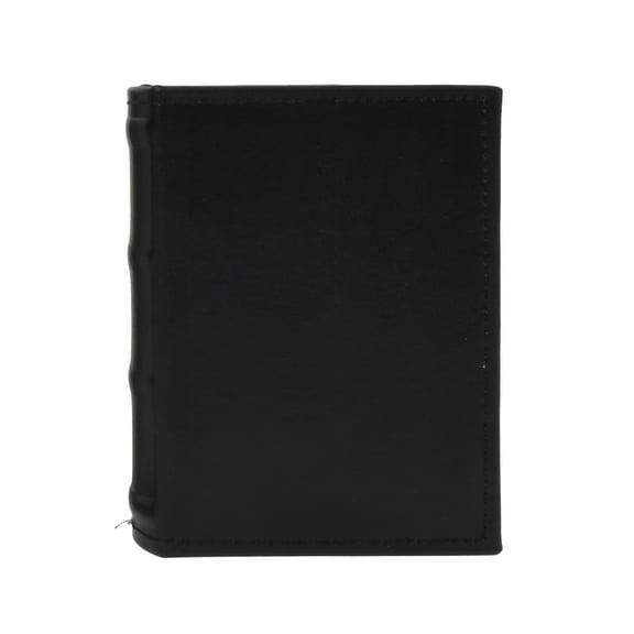 New View Gifts Faux Leather Mini Photo Album-Black