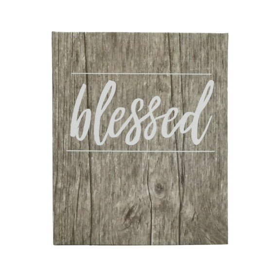 New View Gifts Grey Washed Blessed Wood Plank Photo Album, Holds 208 4"x6" Photographss