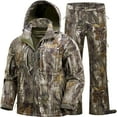 thumbnail image 1 of New View Quiet Hunting Clothes for Men, Camo Hunting Jacket and Pants, Water Resistant and Insulated, 1 of 6