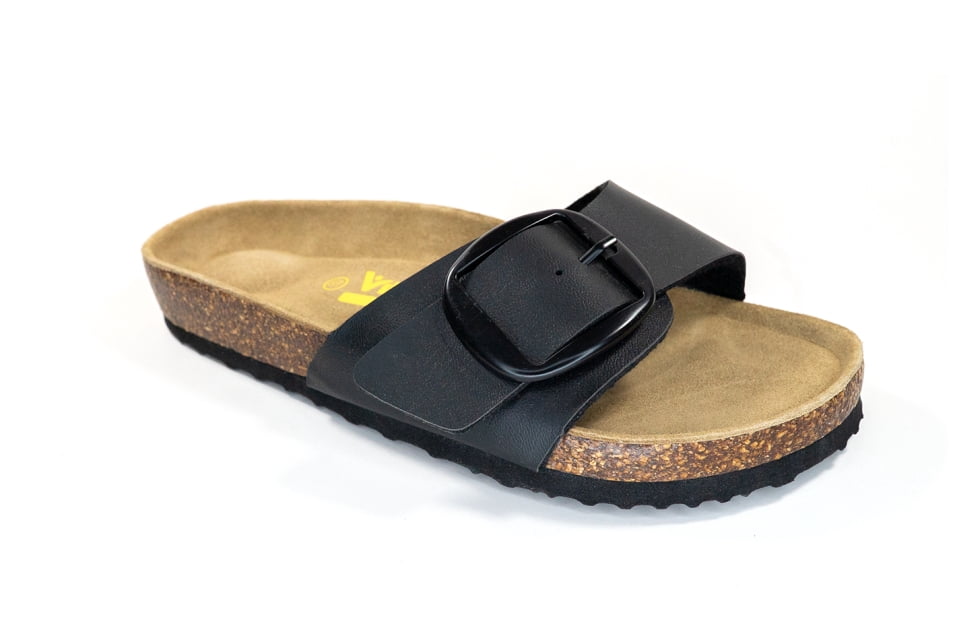 New Viking Women's Louise Big Buckle Sandal Black 41 - Walmart.com