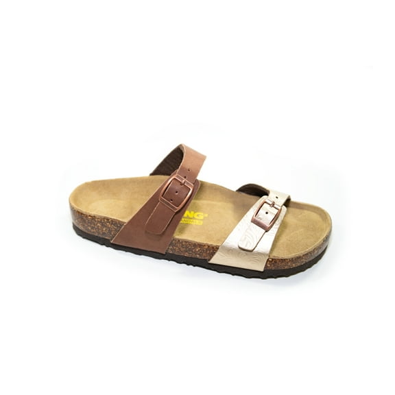 New Viking Women's Verlo Sandal Gold Emboss Multi 39