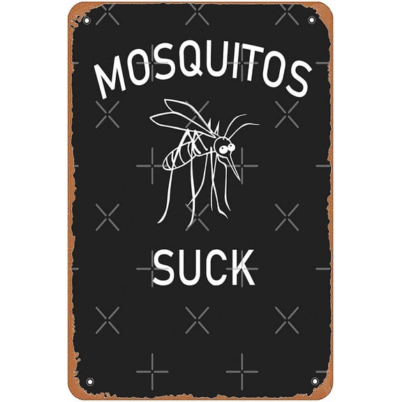 New Vintage Metal Tin Sign Mosquitos suck funny camping hiking Garage Wall Art Farm Bar Man Cave Club Christmas Halloween Girlfriend Boyfriend 8" X 6"