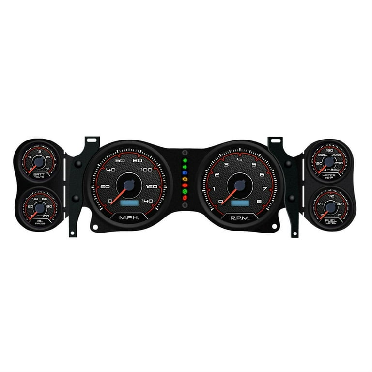 New Vintage Gauge Kit CFR Red 70-78 Camaro