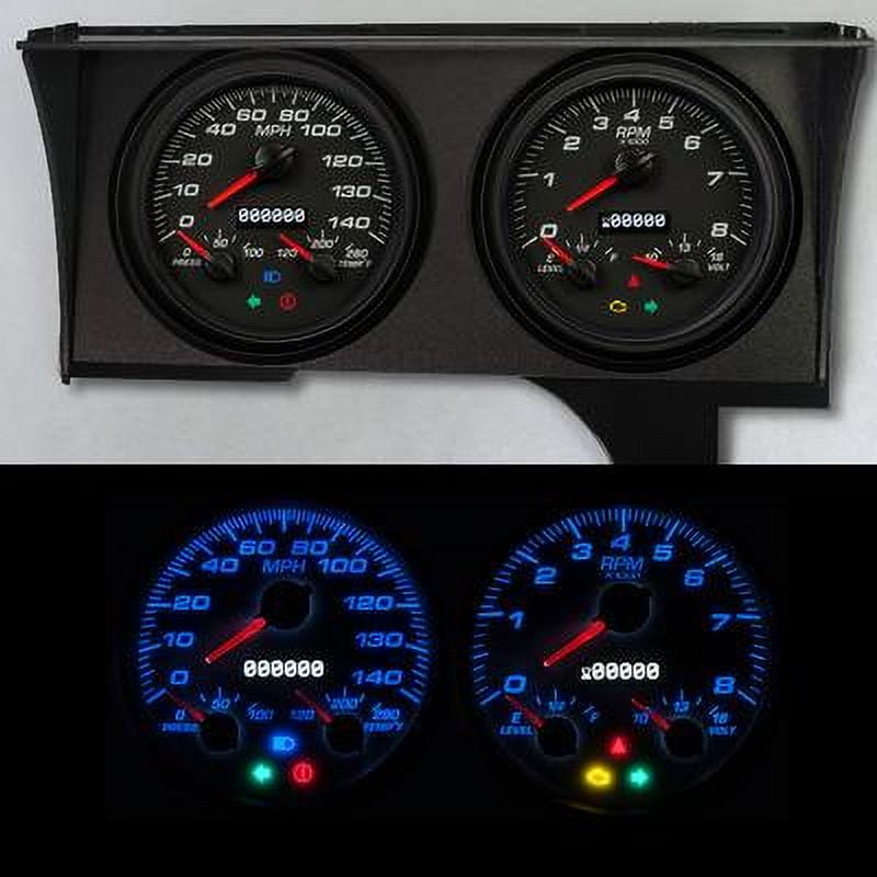 New Vintage Gauge Kit GM Monte Carlo 78-88 Perf II Blk New Vintage Gauge Kit GM Monte Carlo 78-88 Perf II Blk