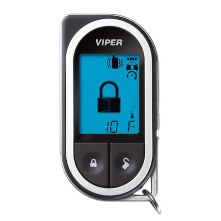 VIPER RESPONDER LCD 2-WAY ASK SUPERCODE REMOTE - Black