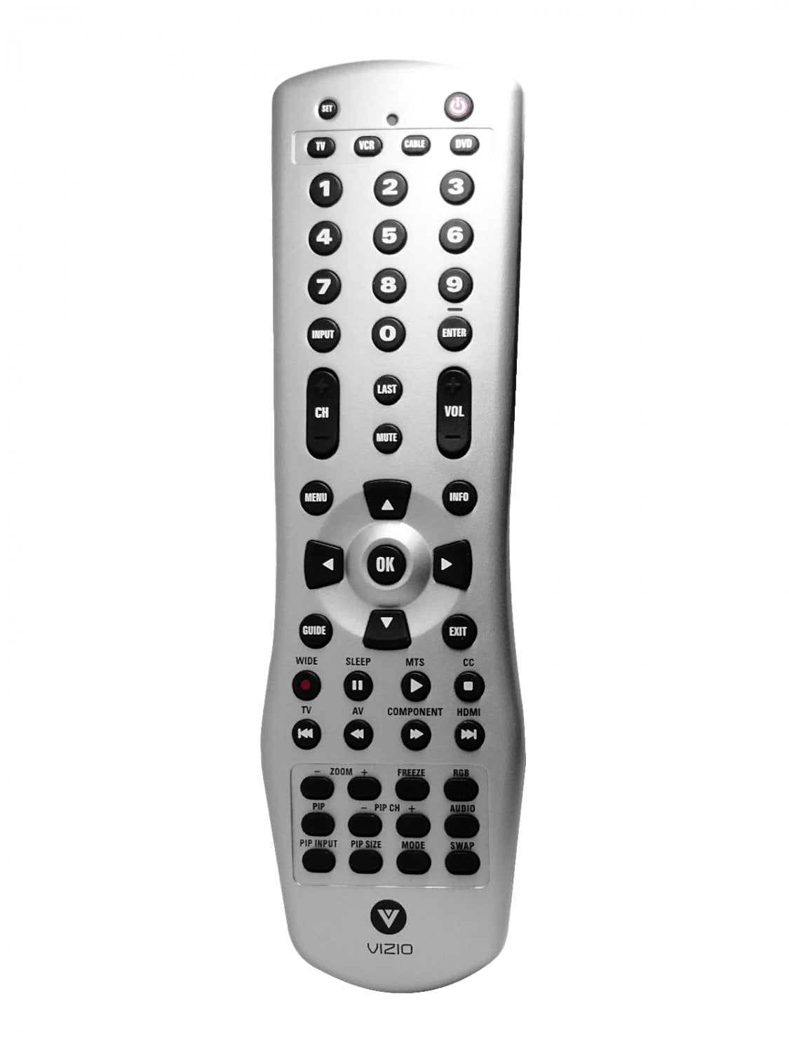 New Vizio VUR6 Universal Remote Control (White) for VX32L VX37L L42HDTV