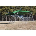 thumbnail image 1 of New Vortex Green 4 Bow Bimini Top 10' Long, 79-84" Wide, 54" High, Complete Kit, Frame, Canopy, and Hardware (FAST SHIPPING - 1 TO 4 BUSINESS DAY DELIVERY), 1 of 6