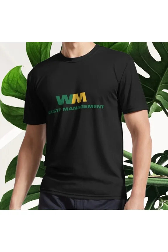 New WASTE MANAGEMENT LOGO Active T-Shirt Logo T-Shirt Funny Size S to 5XL