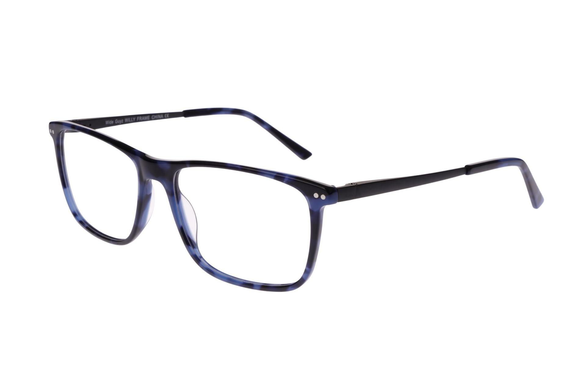 New WIDE GUYZ Navy & Black WILLY Eyeglasses 58/17/150 for Large Men New WIDE GUYZ Navy & Black WILLY Eyeglasses 58/17/150 for  main image 4