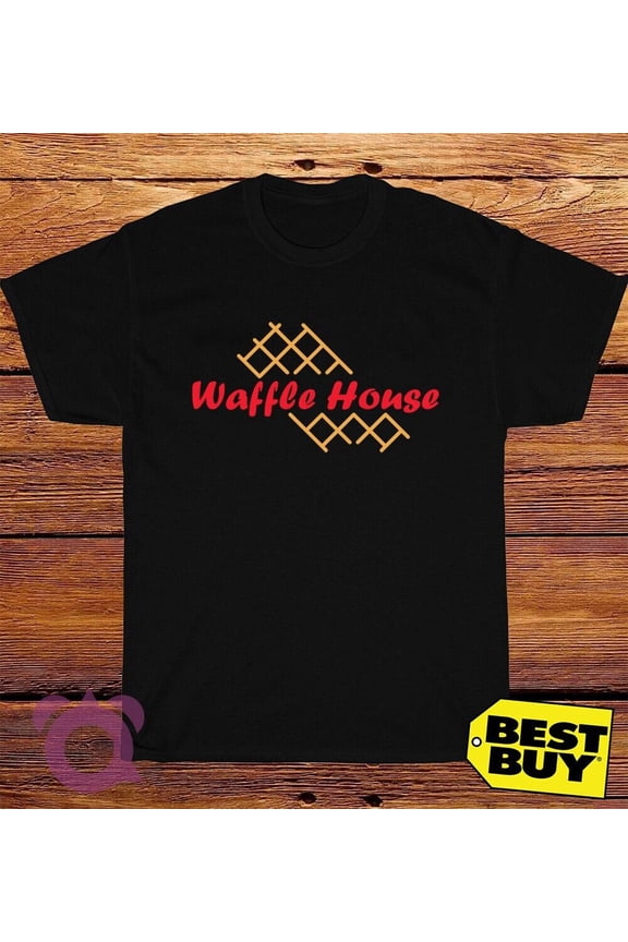 New Waffle House Logo American Funny T-Shirt Made In USA Size S to 5XL