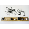 thumbnail image 1 of New Wall Ideas Alien Space Guy Fishing Home 12x18 Inches, 1 of 1