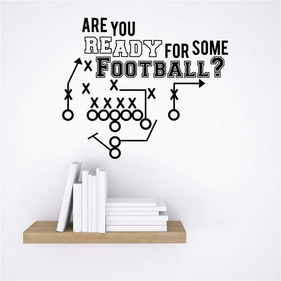 New Wall Ideas Are You Ready For Some Football ? Sports Quote Design Bathroom 16x24"