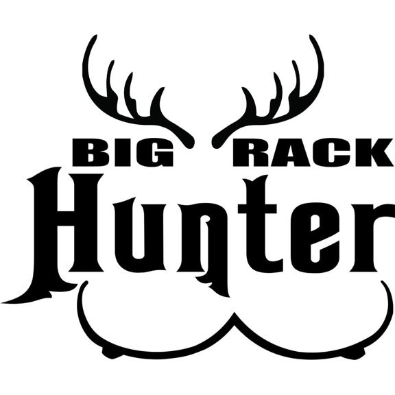 New Wall Ideas Deer Buck Rack Animal Hunting Hunter Man Gun Boys Kids 18 X 18 Inches