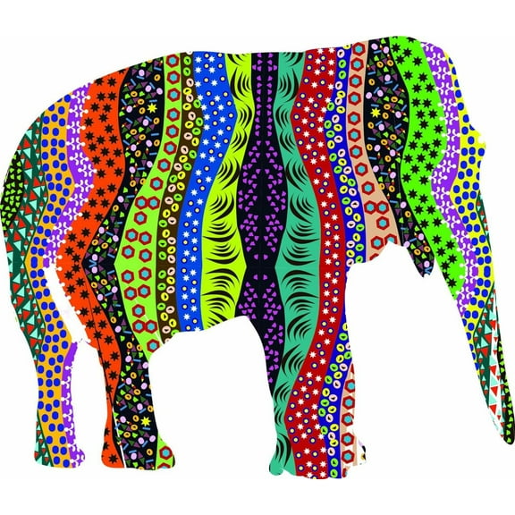 New Wall Ideas Elephant, Colorful, Beautiful 20x23 Inches