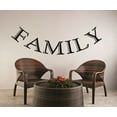thumbnail image 1 of Custom Wall Decal : Family Lettering Text Quote 12x30", 1 of 1