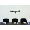 thumbnail image 1 of New Wall Ideas Imagine Text Lettering Life Quote 10x40", 1 of 1
